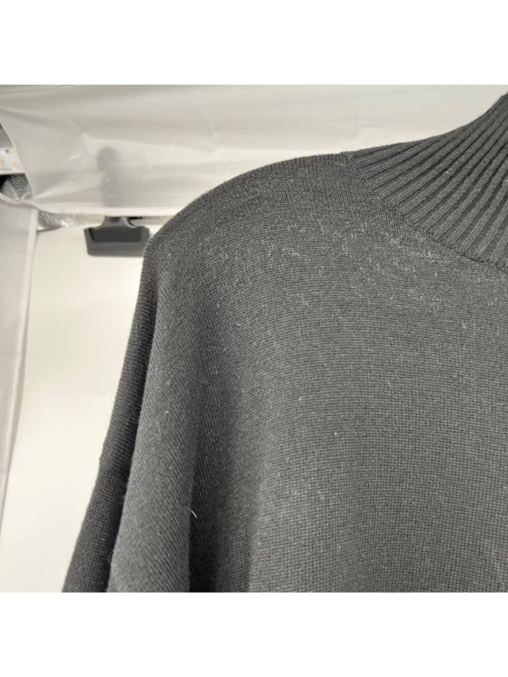 Spanner Womens Lightweight Pullover Sweater Mock Neck Black Size Large - Picture 5 of 9